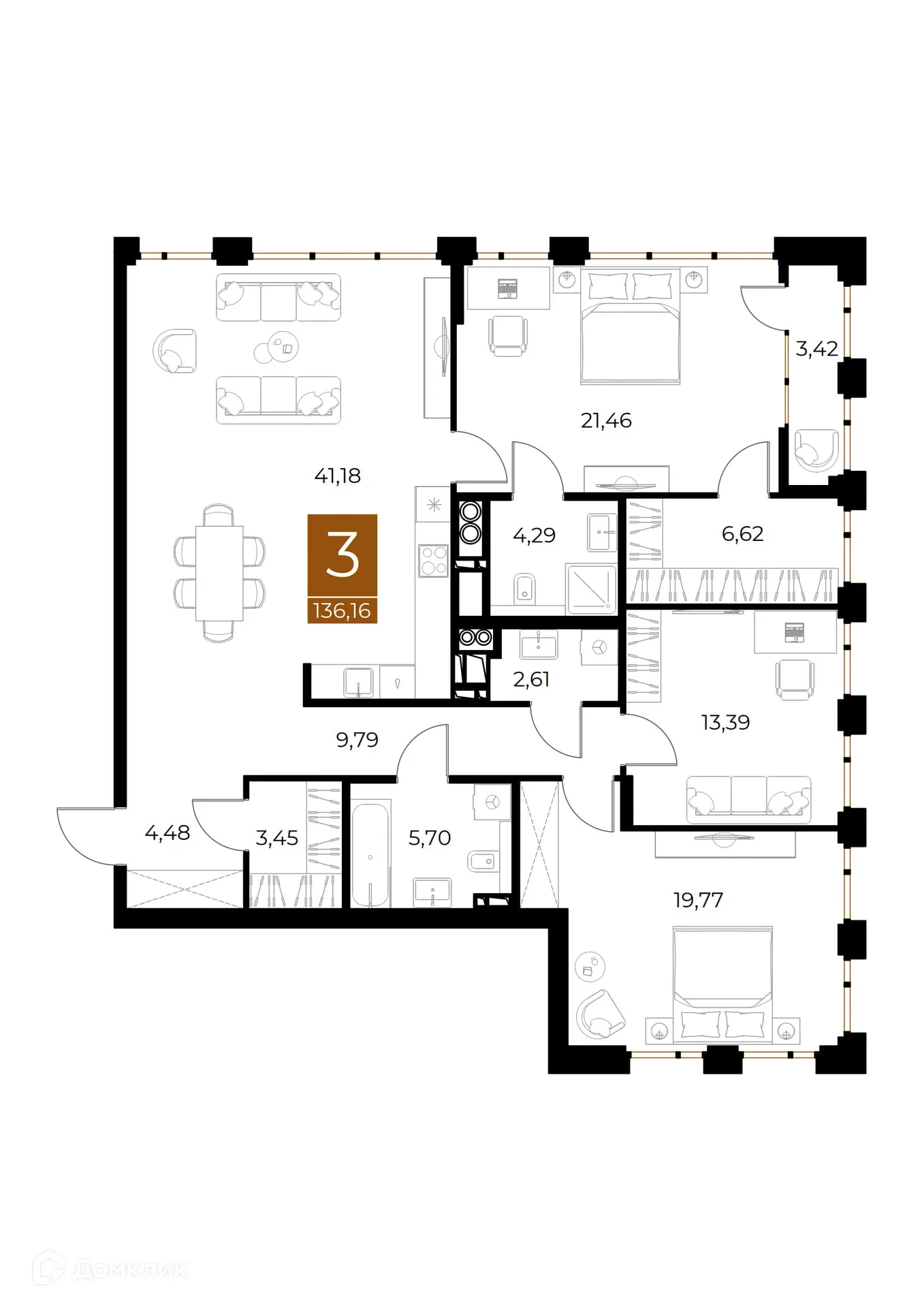 Фото квартиры в ЖК МЕДНЫЙ