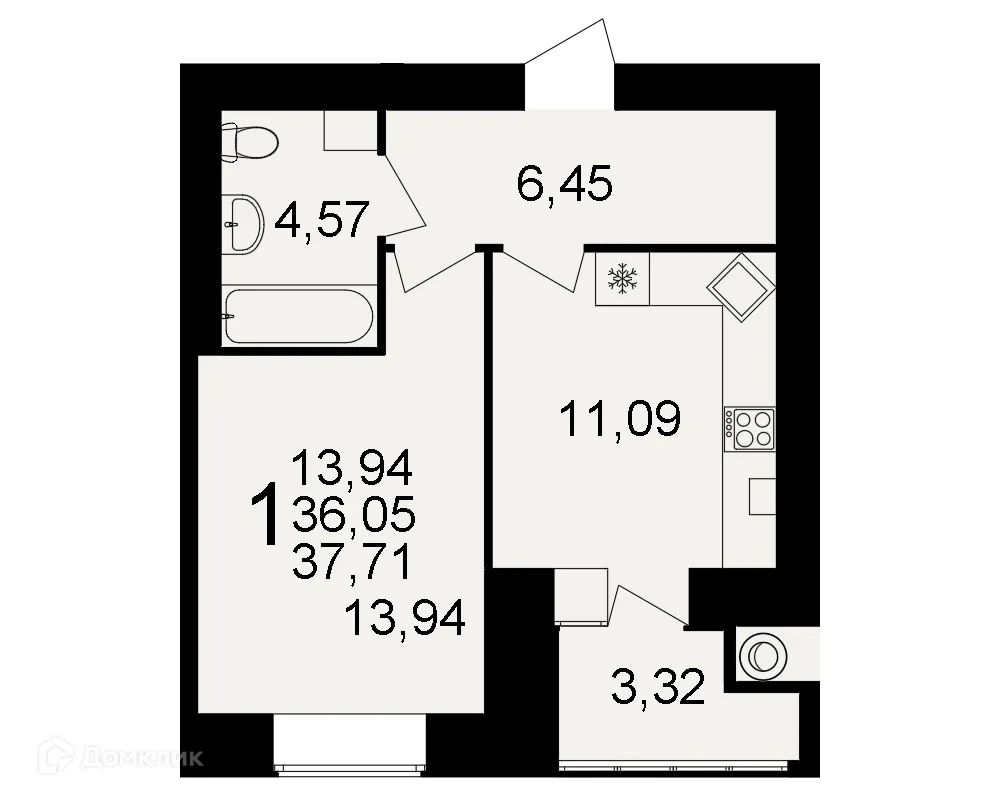 Фото квартиры в ЖК Видный