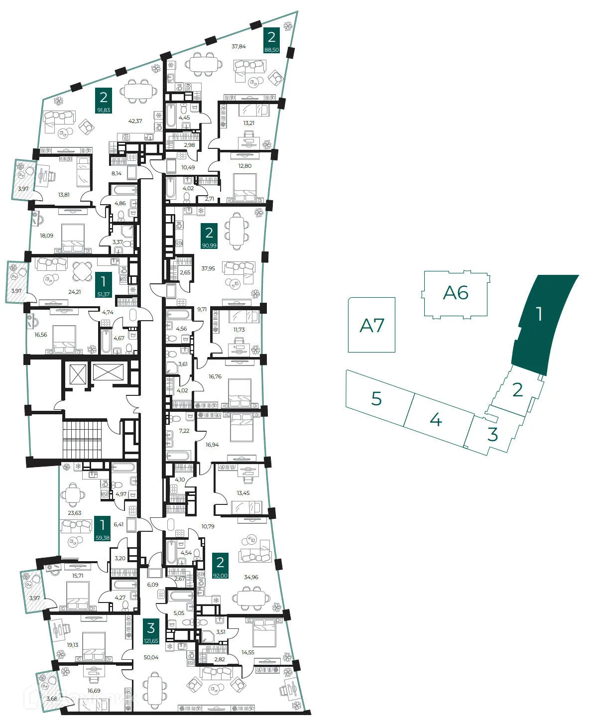 Фото квартиры в ЖК Арт-кварталы