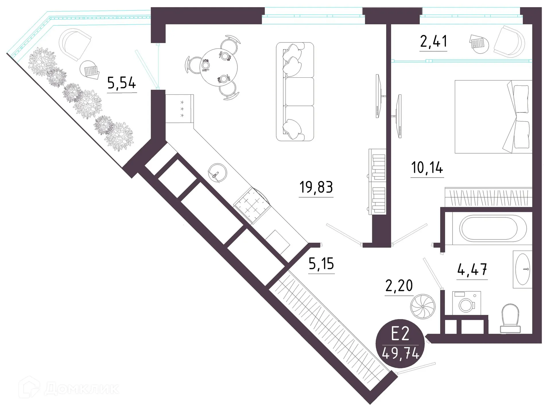 Фото квартиры в ЖК Крылья