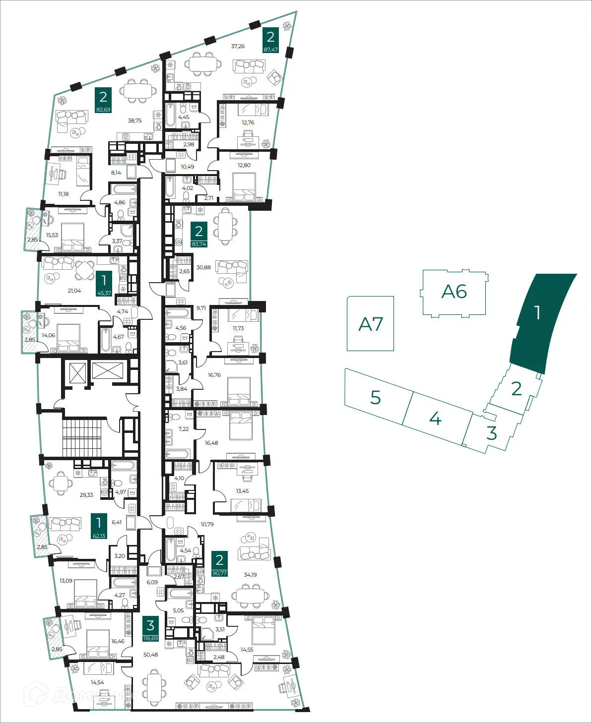 Фото квартиры в ЖК Арт-кварталы