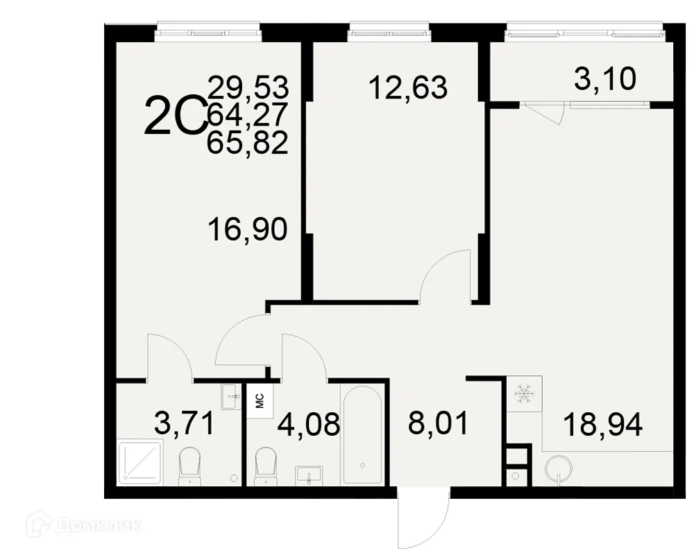 Фото квартиры в ЖК Радости жизни