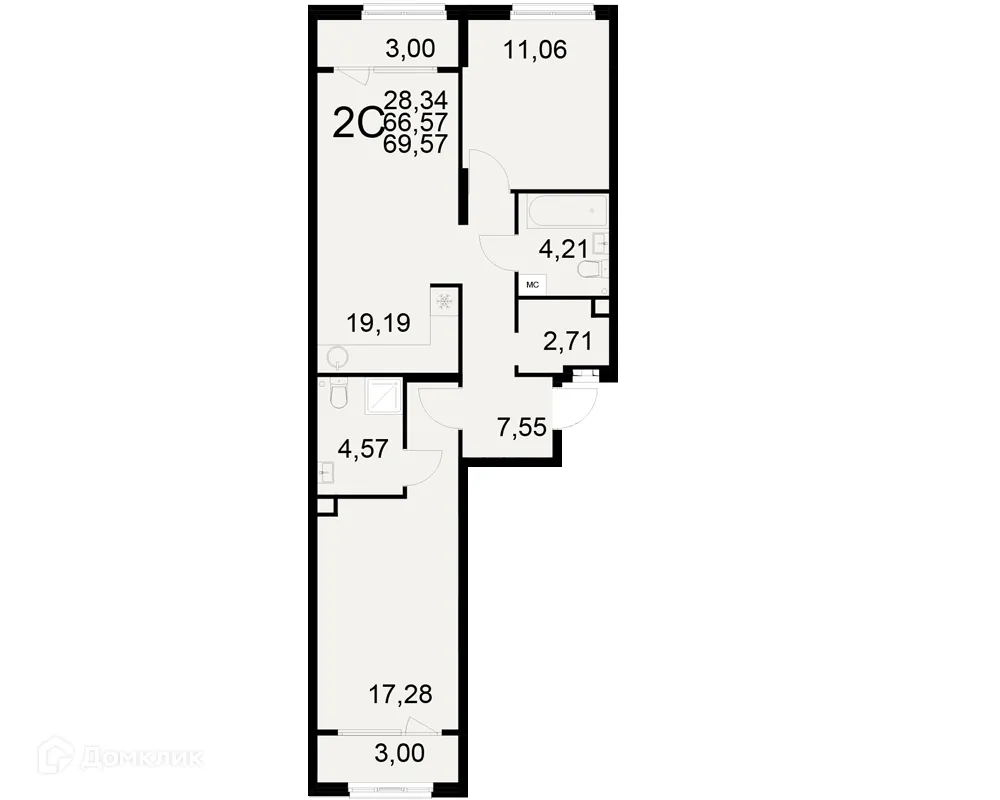 Фото квартиры в ЖК Радости жизни