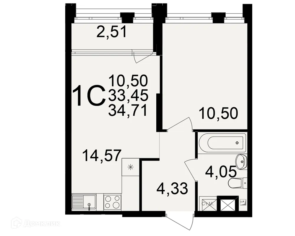 Фото квартиры в ЖК Большая история