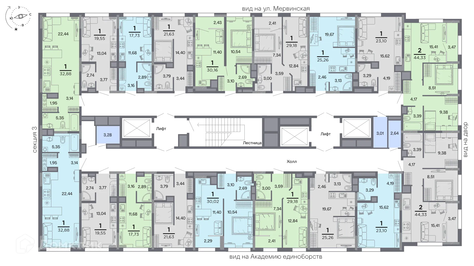 Фото квартиры в ЖК Метропарк 4
