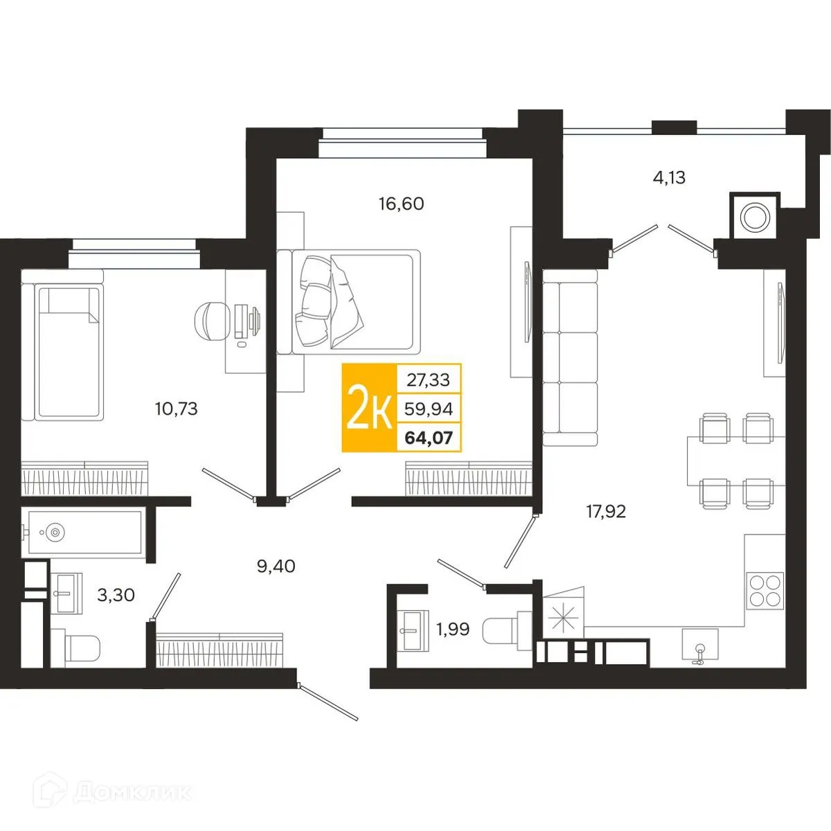 Фото квартиры в ЖК Ривер Парк