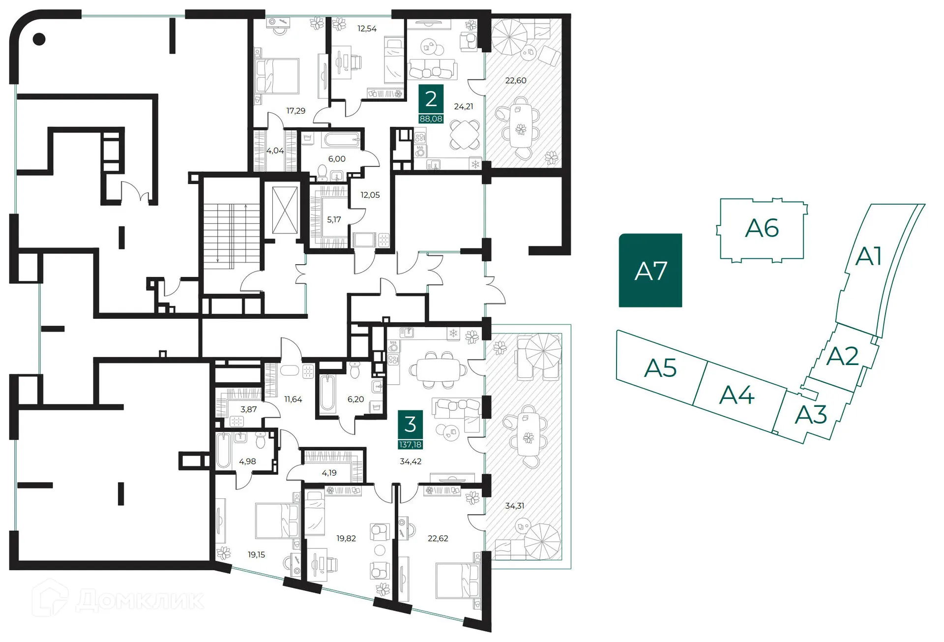 Фото квартиры в ЖК Арт-кварталы