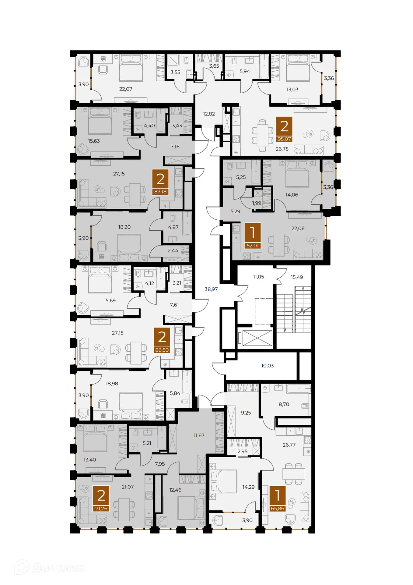 Фото квартиры в ЖК МЕДНЫЙ