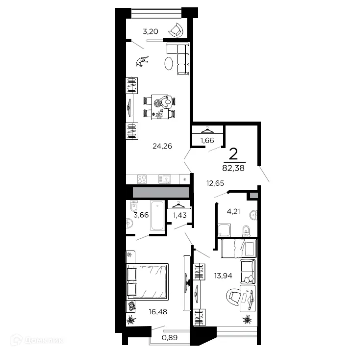 Фото квартиры в ЖК ВЕГА