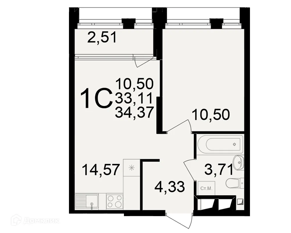 Фото квартиры в ЖК Большая история