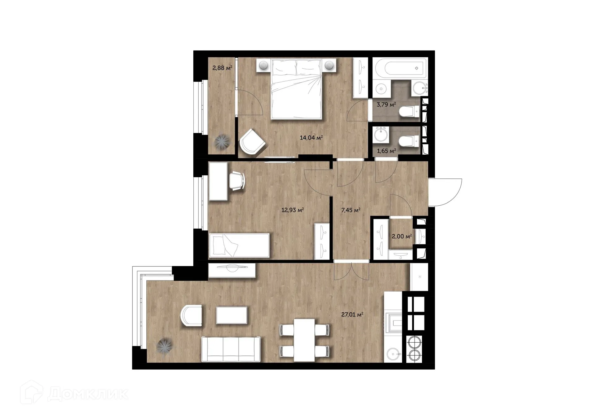 Фото квартиры в ЖК "Голландия"