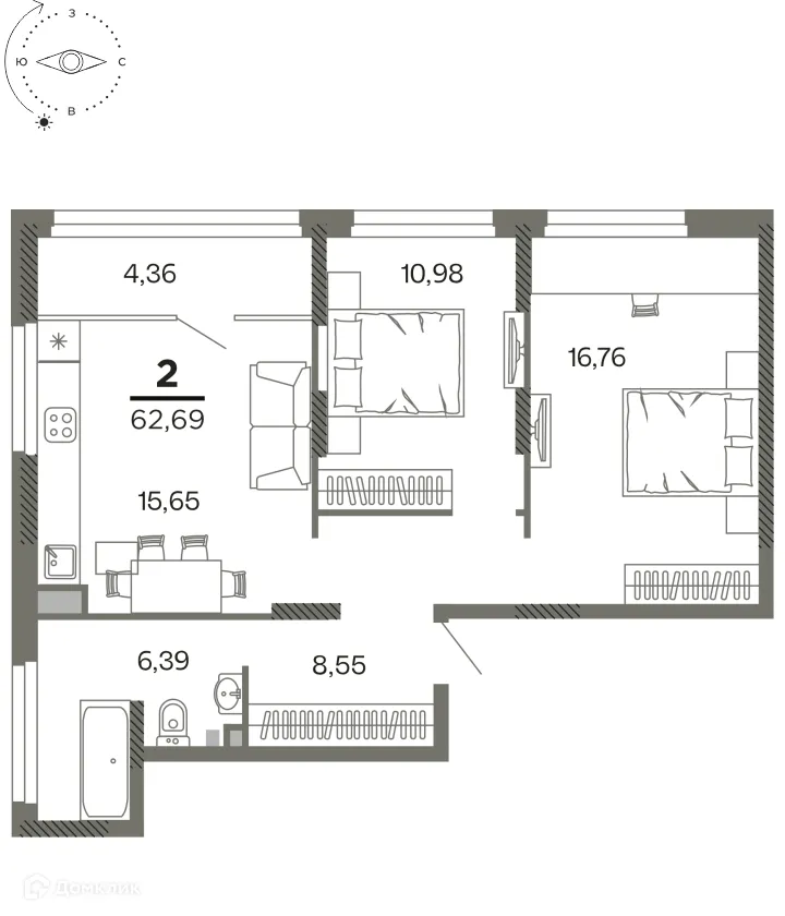 Фото квартиры в ЖК "Северный"