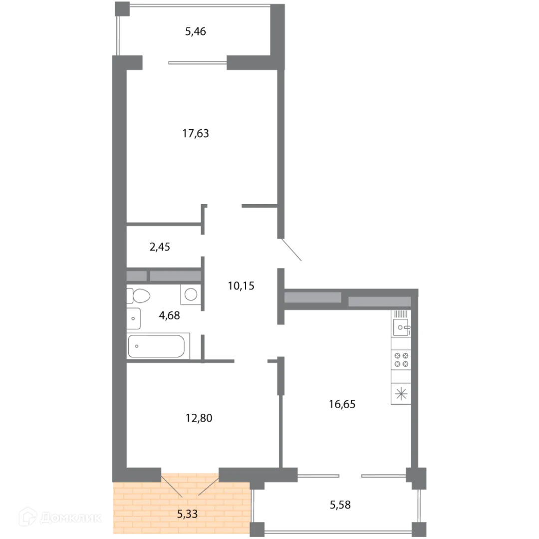 Фото квартиры в ЖК Солотчинский квартал