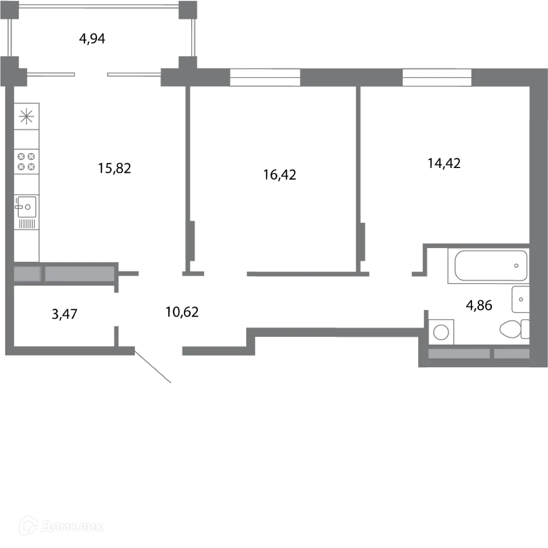 Фото квартиры в ЖК Солотчинский квартал