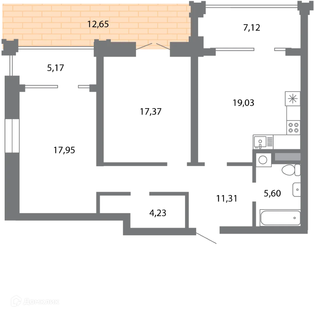 Фото квартиры в ЖК Солотчинский квартал