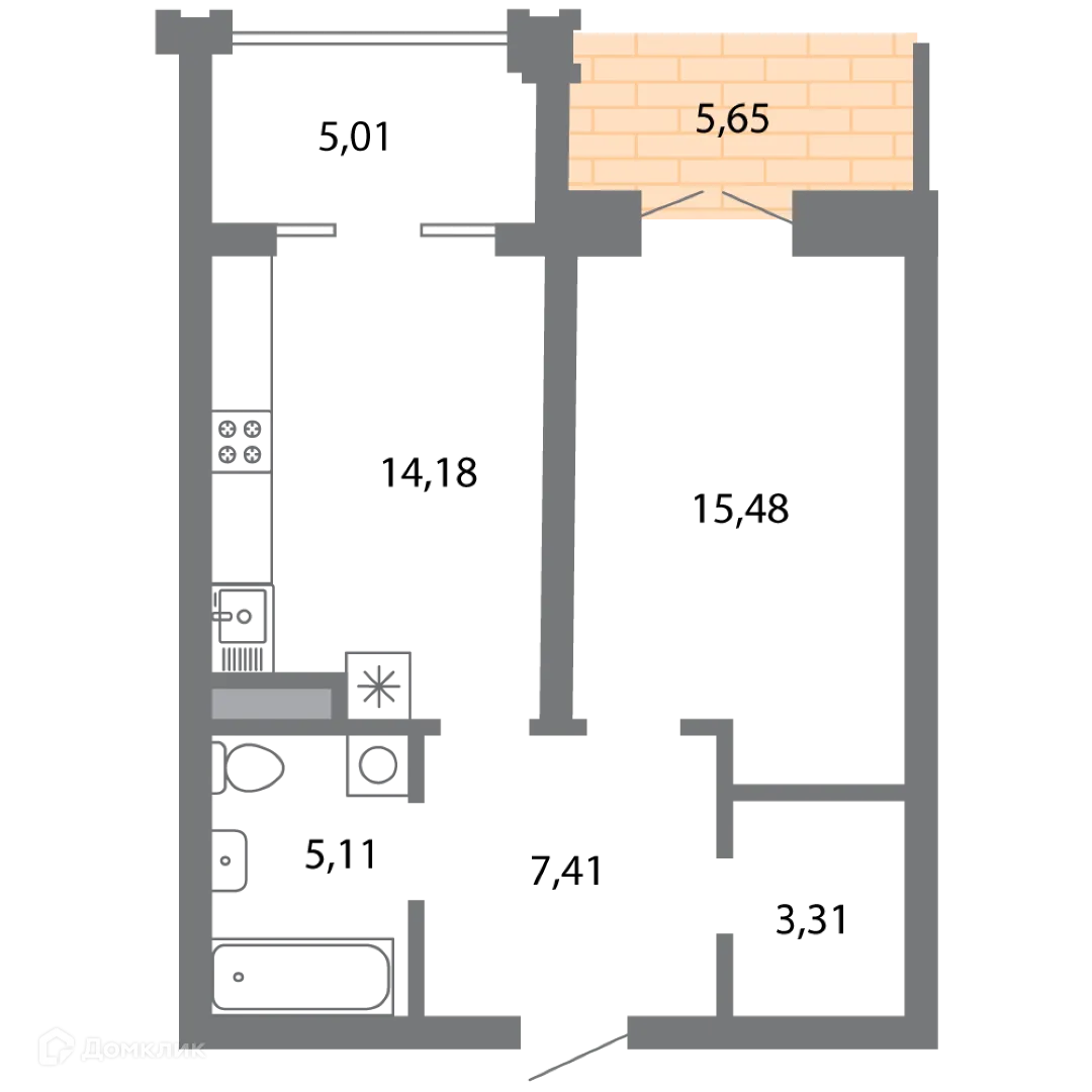 Фото квартиры в ЖК Солотчинский квартал