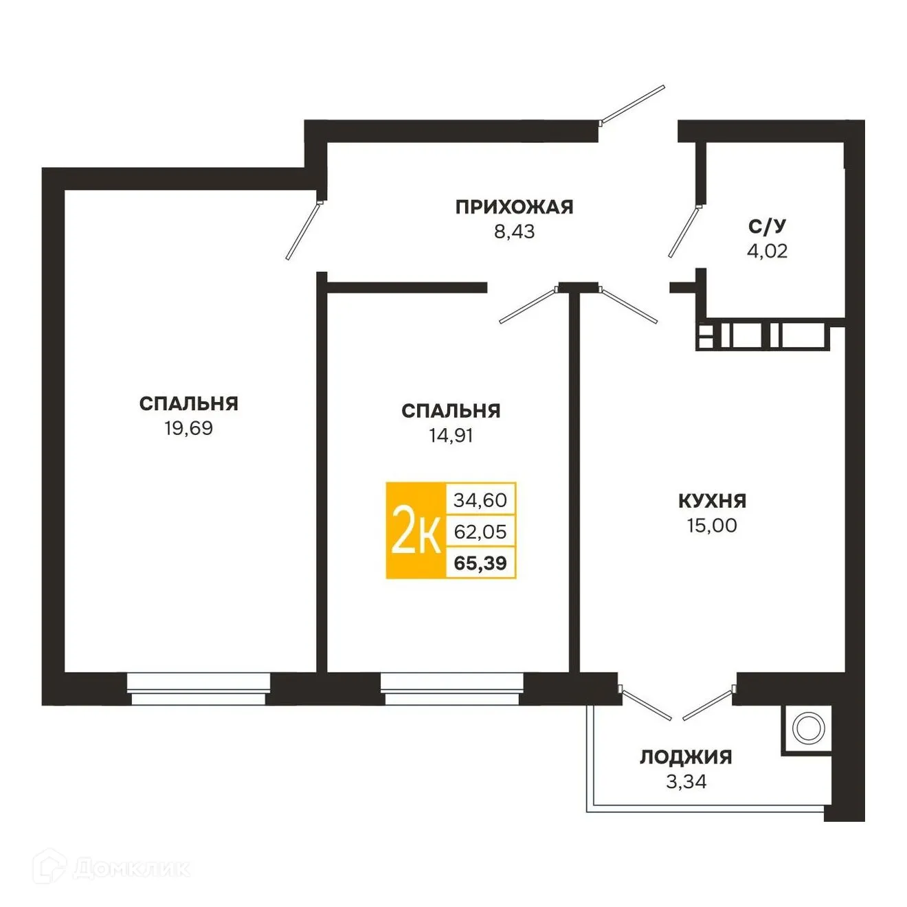 Фото квартиры в ЖК Ривер Парк