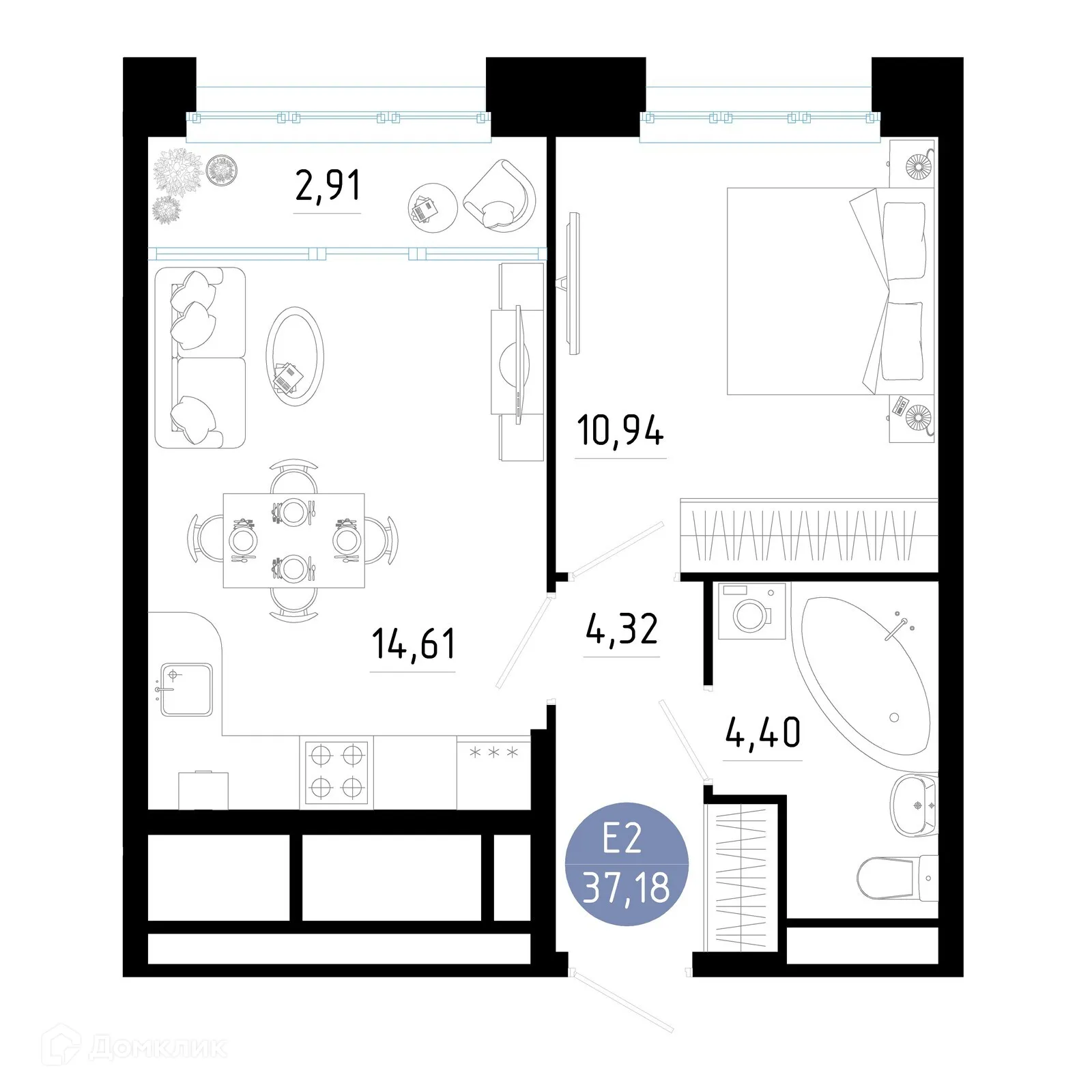 Фото квартиры в ЖК РОЩА