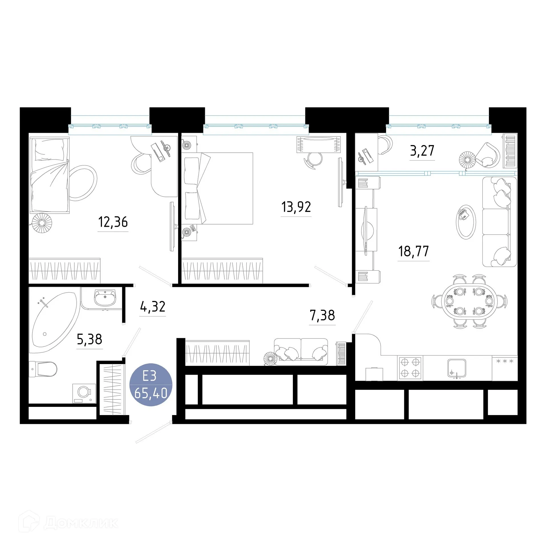 Фото квартиры в ЖК РОЩА