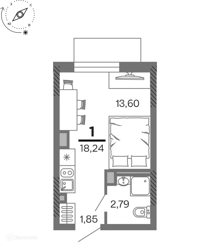 Фото квартиры в ЖК город Рязань, Улица Зубковой