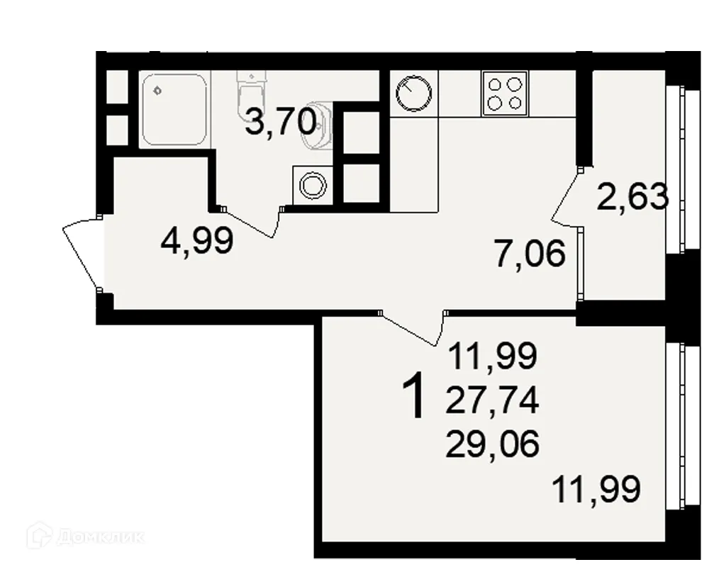 Фото квартиры в ЖК Аура