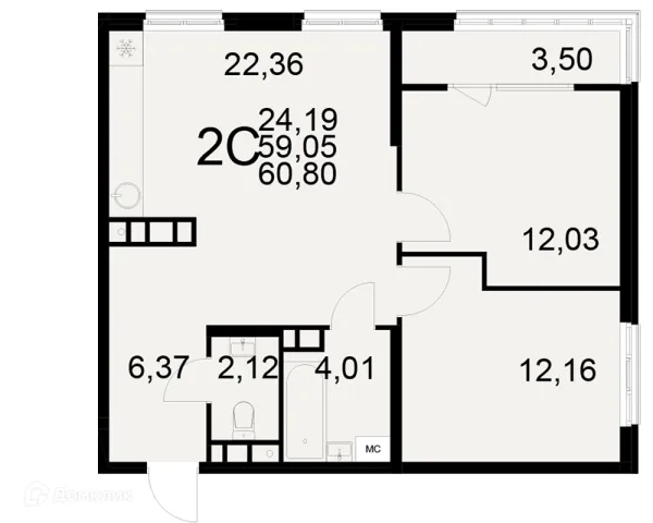 Квартира в ЖК Радости жизни