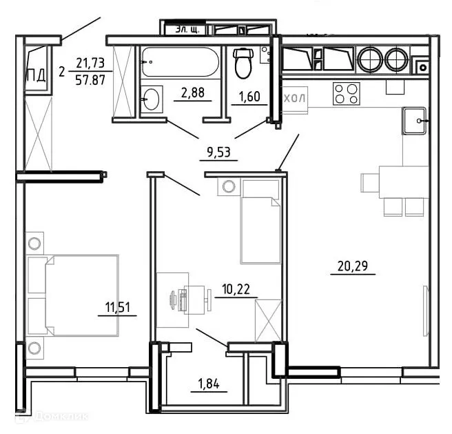 Фото квартиры в ЖК Смарт Квартал ЦЕНТРАЛЬНЫЙ