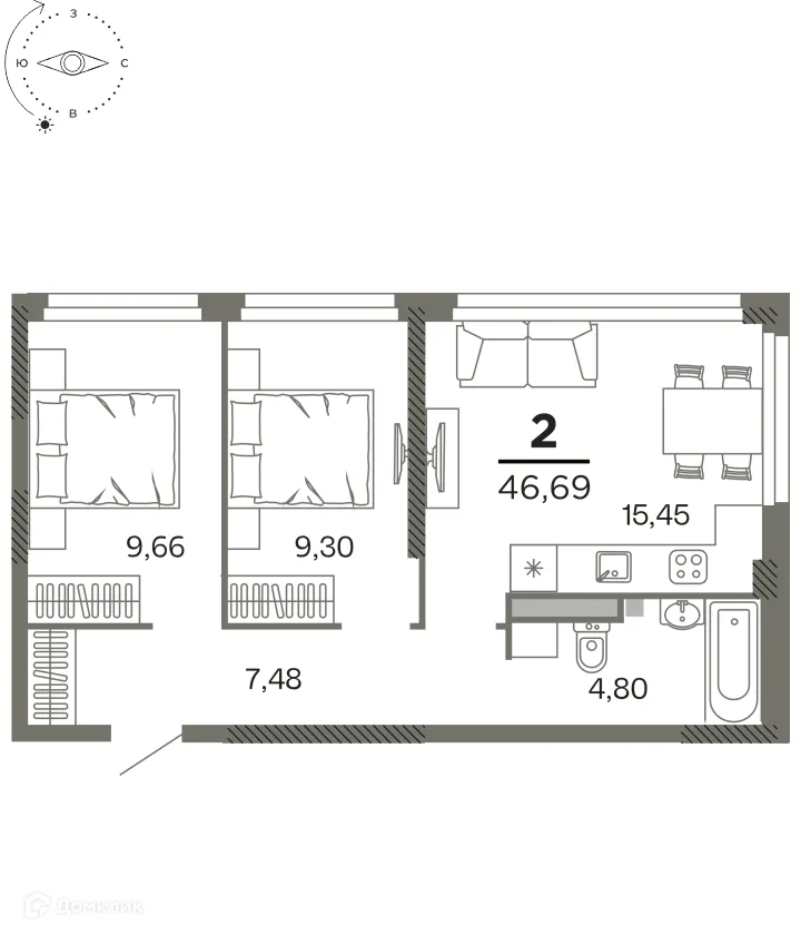 Фото квартиры в ЖК "Северный"