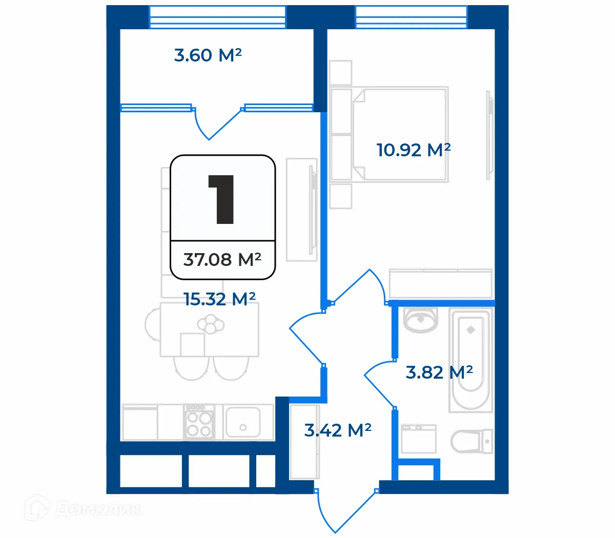 Фото квартиры в ЖК Дом на Разина