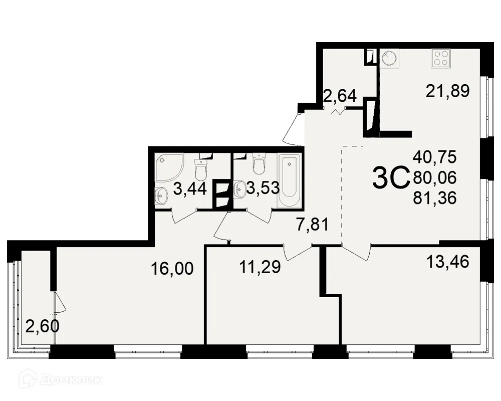 Фото квартиры в ЖК"Новое измерение"