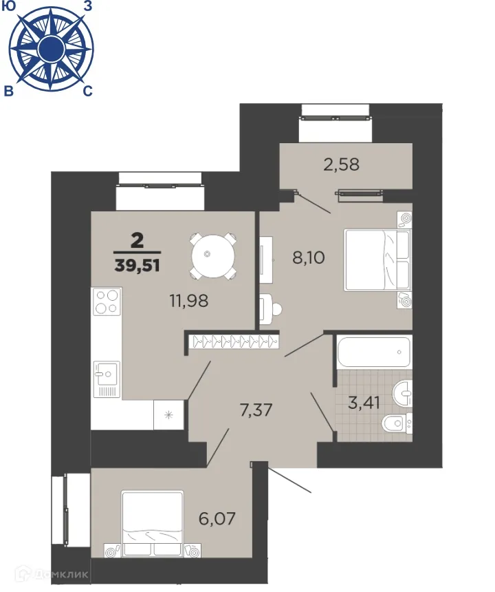 Фото квартиры в ЖК "Юный"