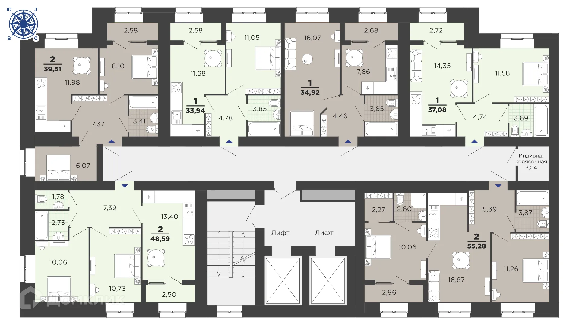 Фото квартиры в ЖК "Юный"