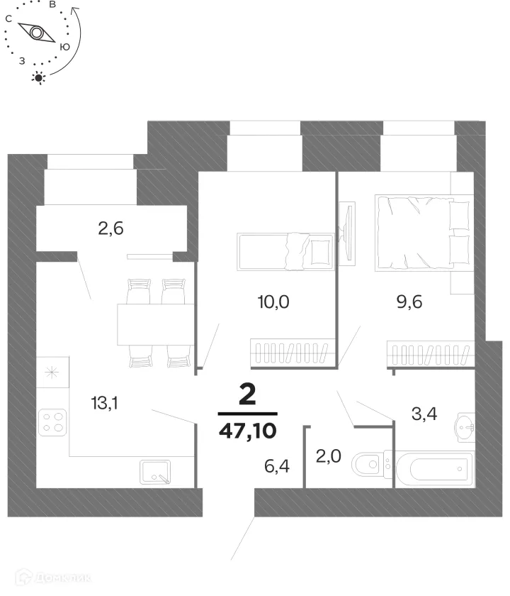 Фото квартиры в ЖК "Бирюзова Парк"