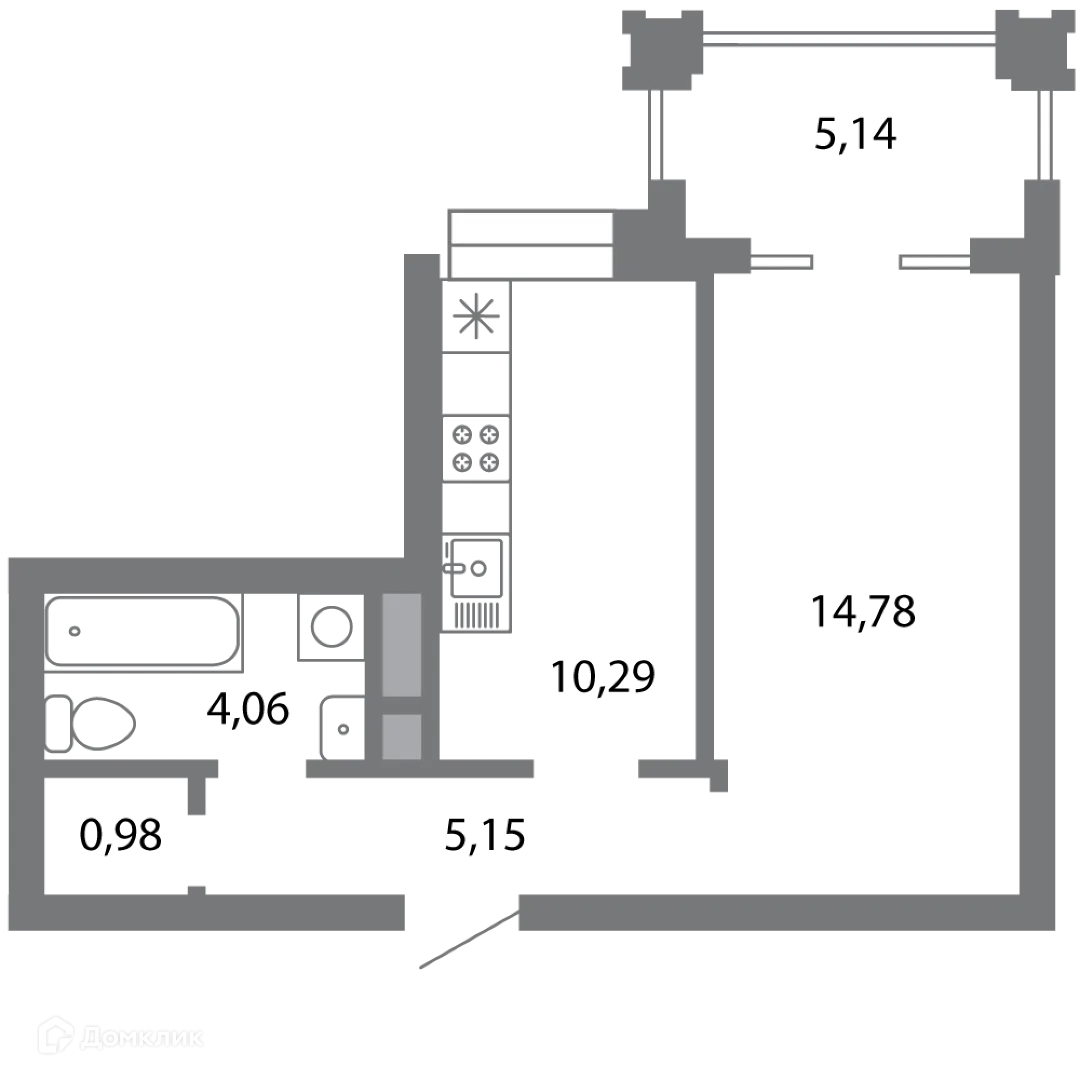 Фото квартиры в ЖК Солотчинский квартал