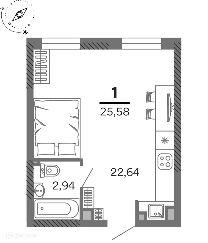 Фото квартиры в ЖК город Рязань, Улица Зубковой