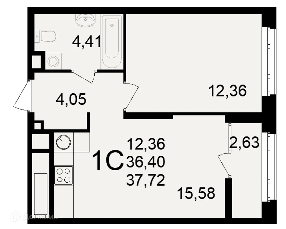 Фото квартиры в ЖК Аура