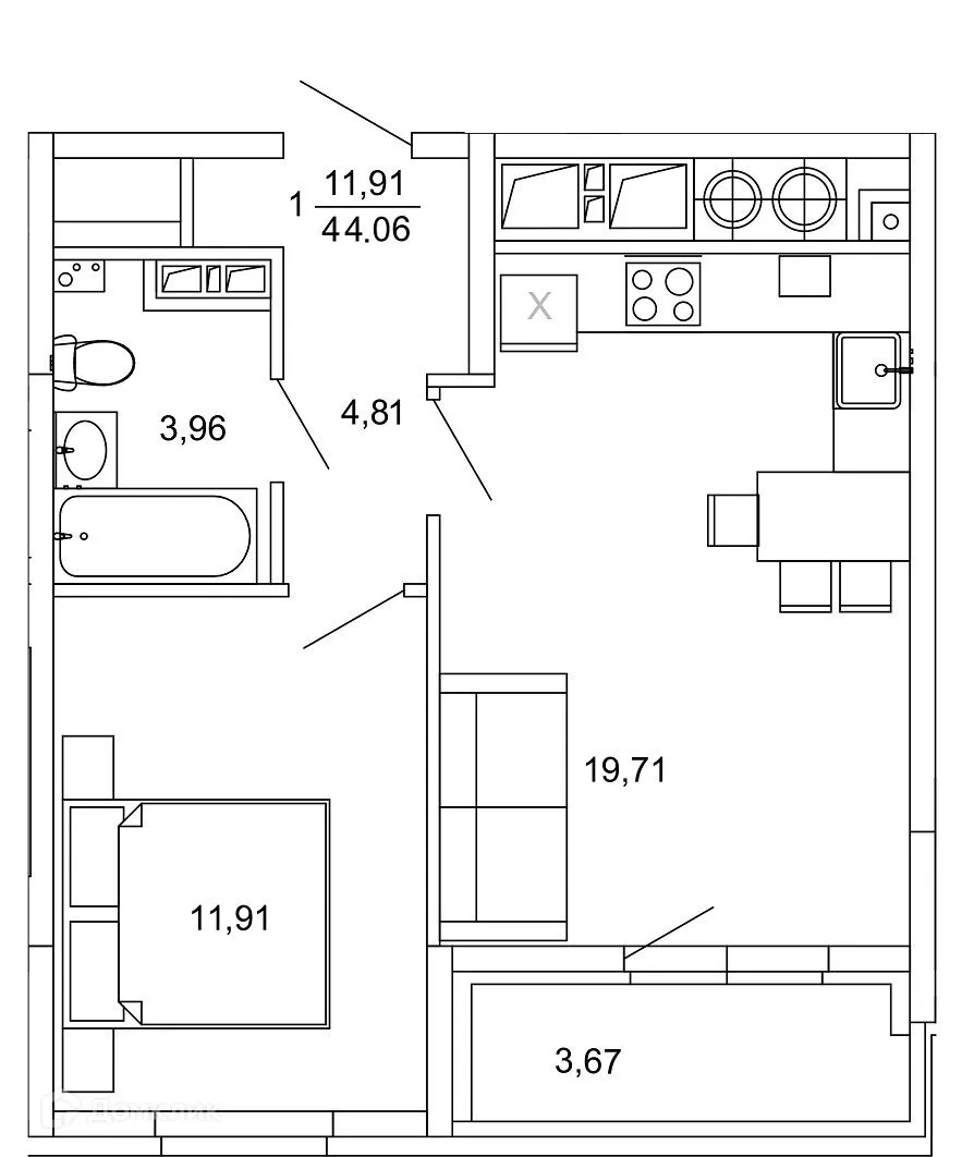 Фото квартиры в ЖК Смарт Квартал ЦЕНТРАЛЬНЫЙ