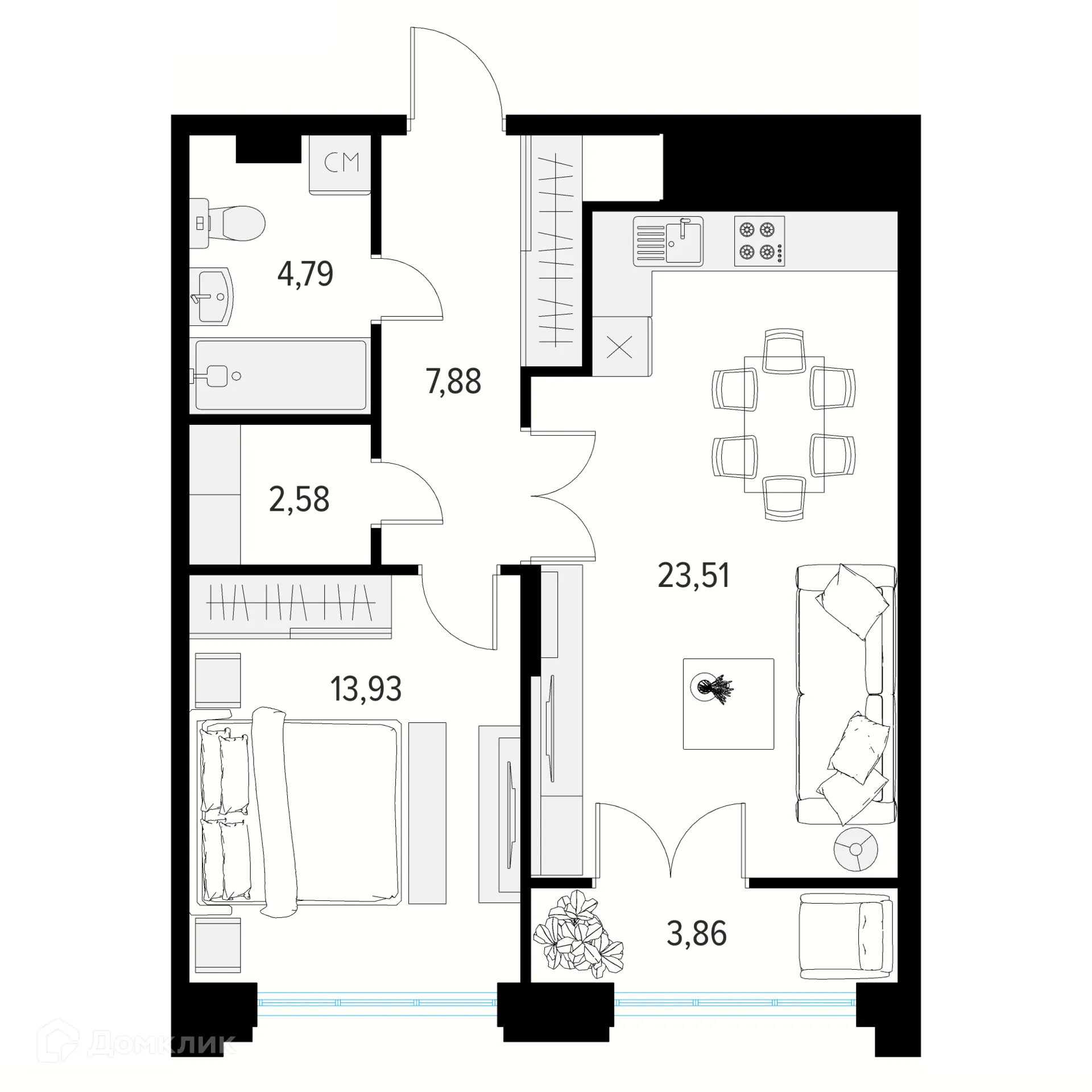 Фото квартиры в ЖК Манхэттен