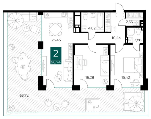Фото квартиры в ЖК Арт-кварталы