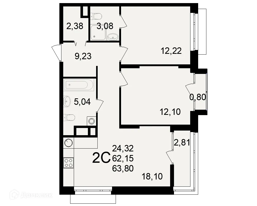 Фото квартиры в ЖК Аура