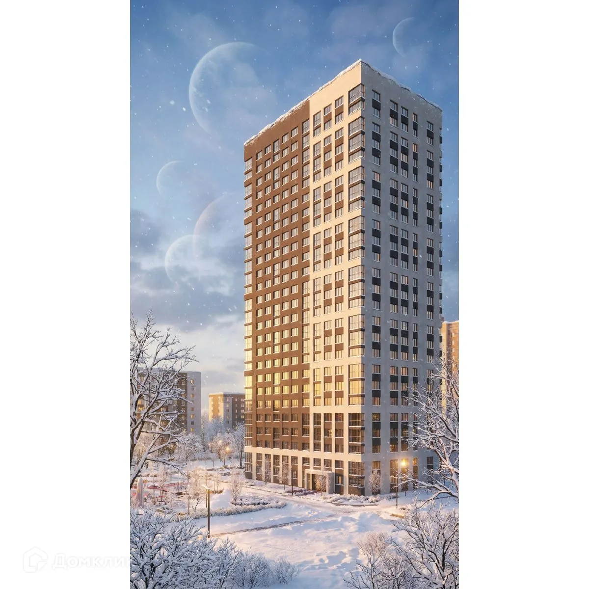 Планировка 2-комнатной квартиры 56.25 м² в ЖК Космос, г. Рязань — фото 19
