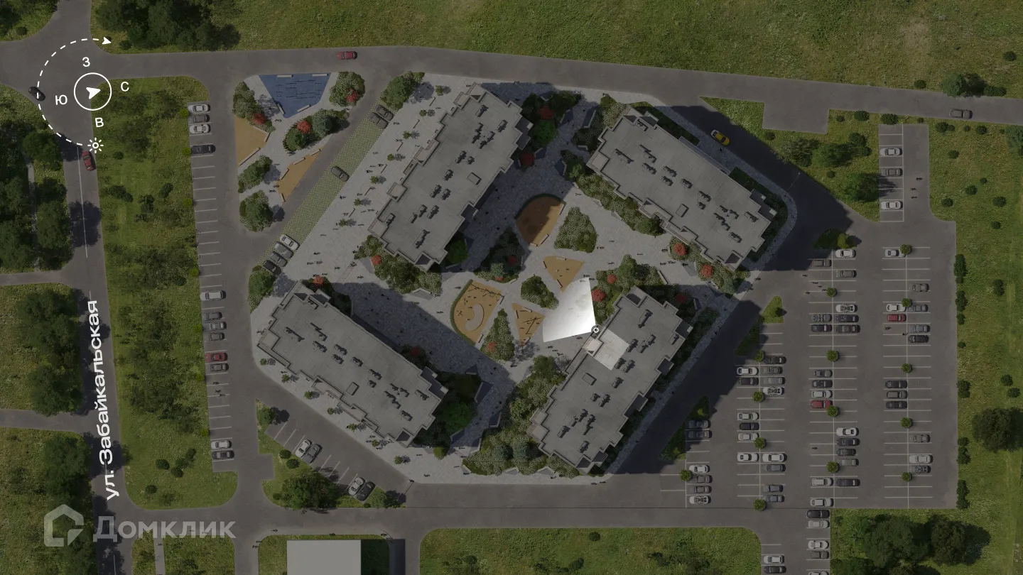 Планировка 1-комнатной квартиры 42.51 м² в ЖК Квартал Дягилев, г. Рязань — фото 5