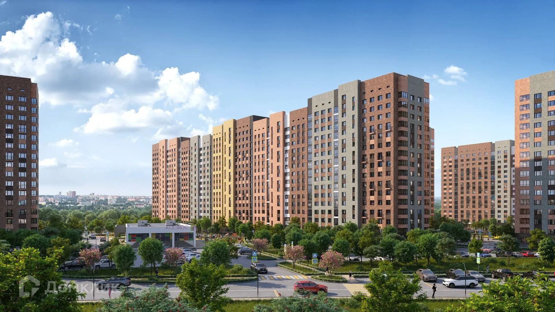 Планировка 3-комнатной квартиры 93.45 м² в ЖК "Бирюзова Парк", г. Рязань — фото 4