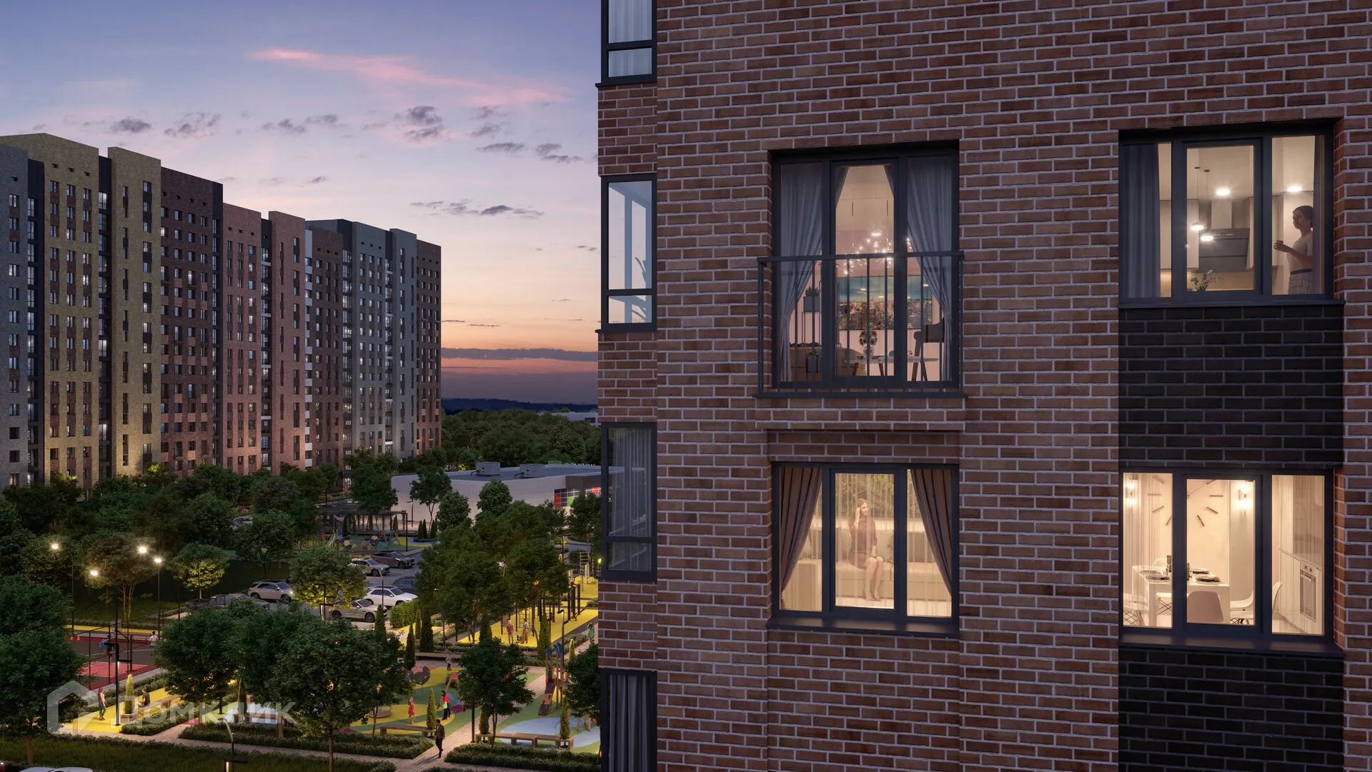 Планировка 3-комнатной квартиры 93.45 м² в ЖК "Бирюзова Парк", г. Рязань — фото 10