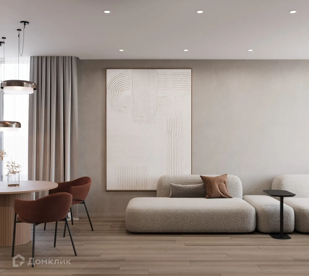 Планировка 2-комнатной квартиры 90.9 м² в ЖК "Голландия", г. Рязань — фото 4