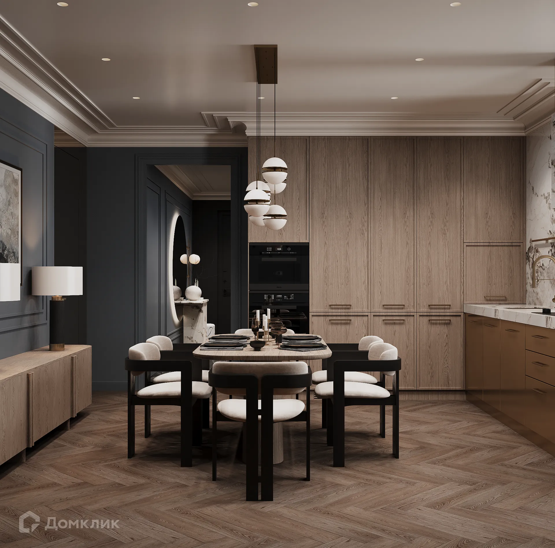 Планировка 3-комнатной квартиры 121.38 м² в ЖК Арт-кварталы, г. Рязань — фото 29