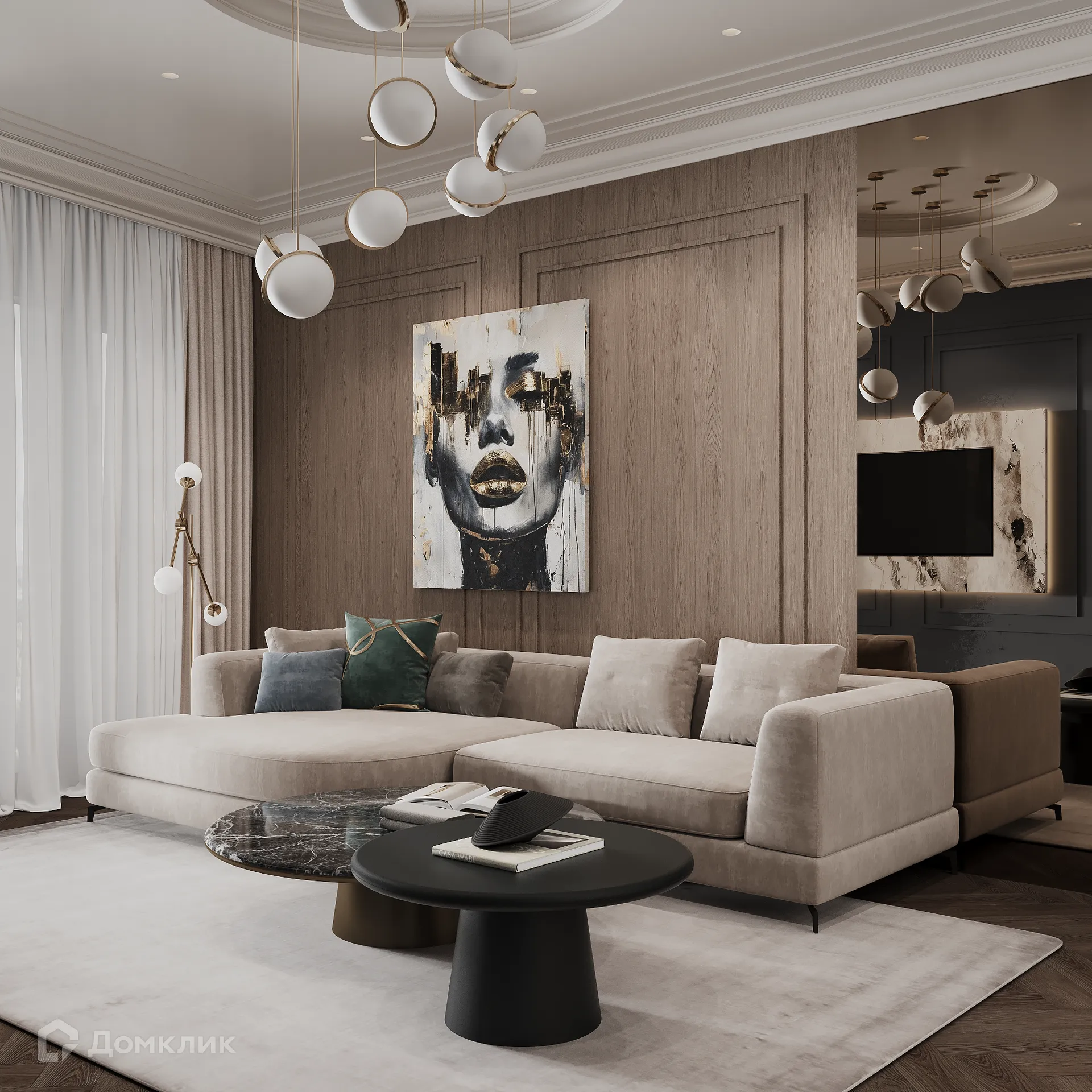 Планировка 3-комнатной квартиры 118.53 м² в ЖК Арт-кварталы, г. Рязань — фото 27