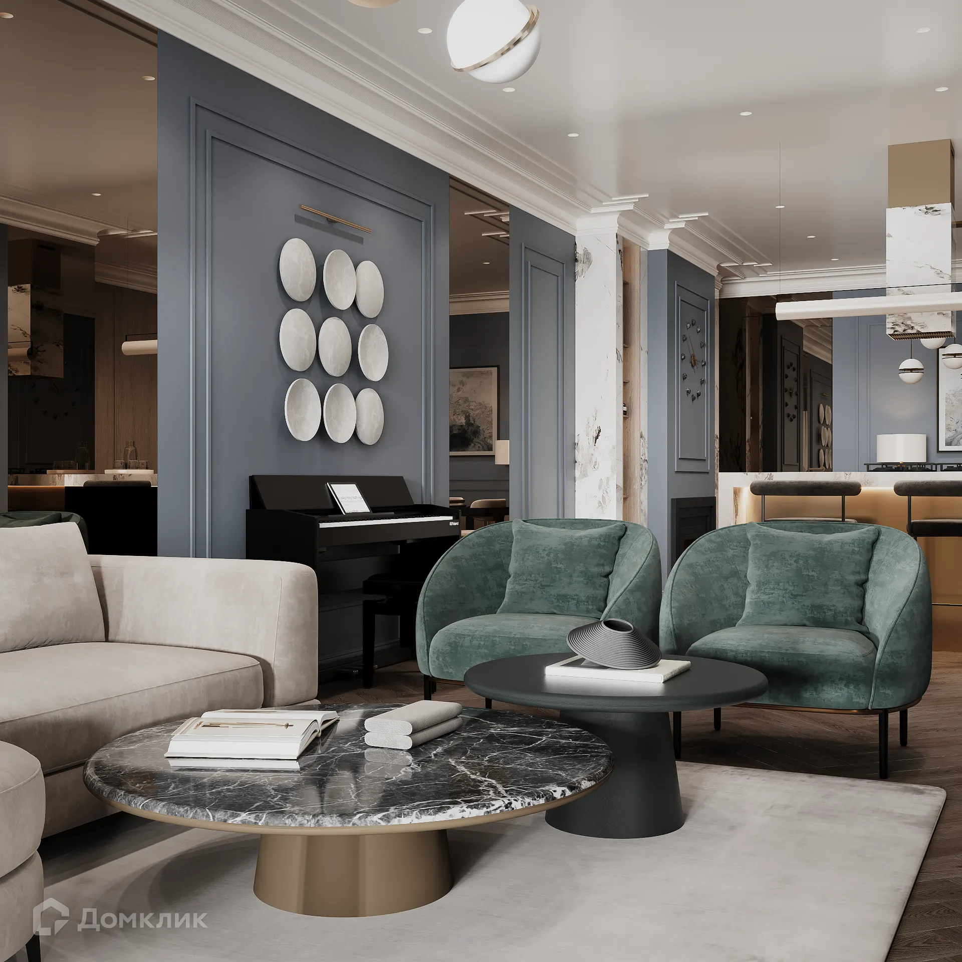 Планировка 3-комнатной квартиры 118.53 м² в ЖК Арт-кварталы, г. Рязань — фото 28