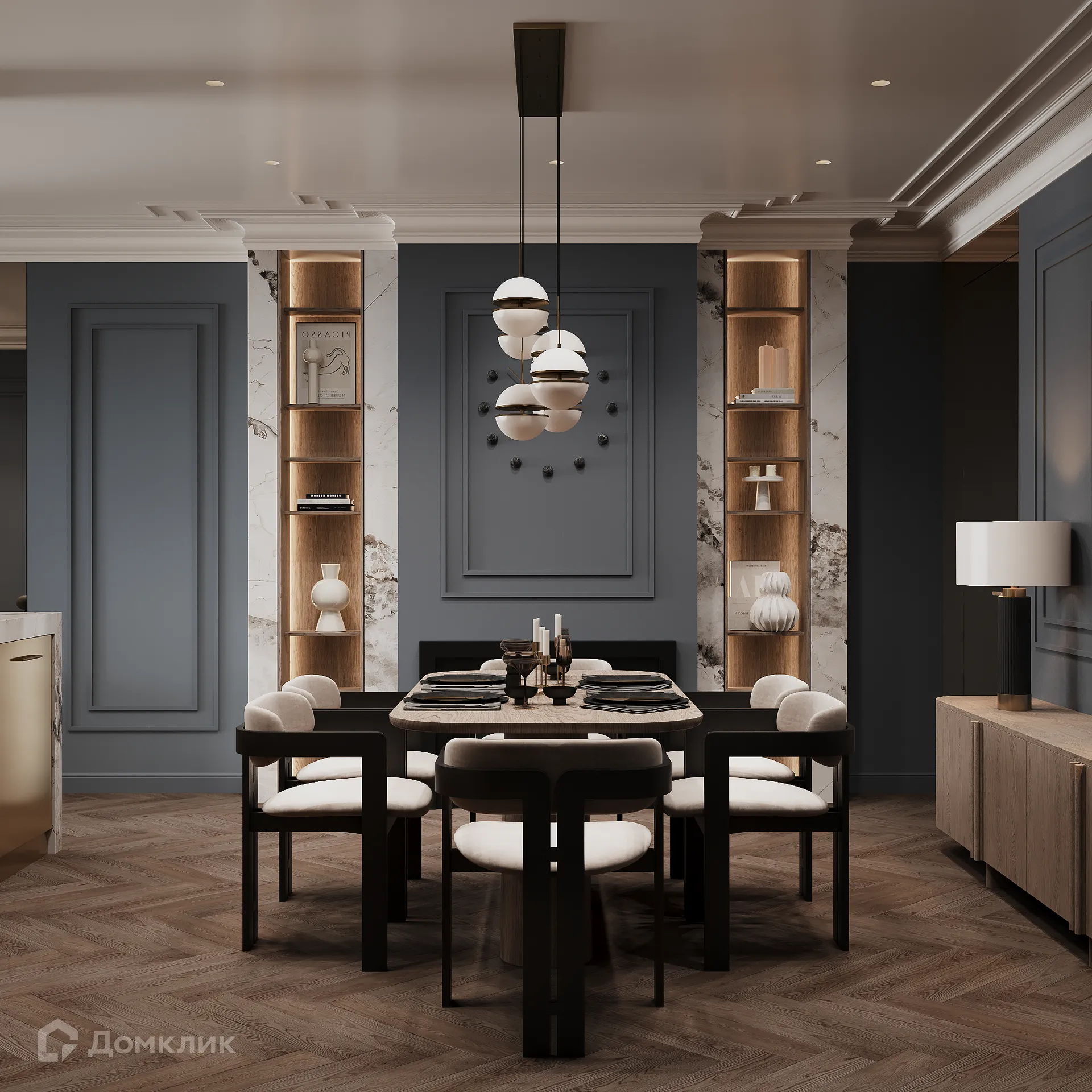 Планировка 3-комнатной квартиры 118.53 м² в ЖК Арт-кварталы, г. Рязань — фото 29