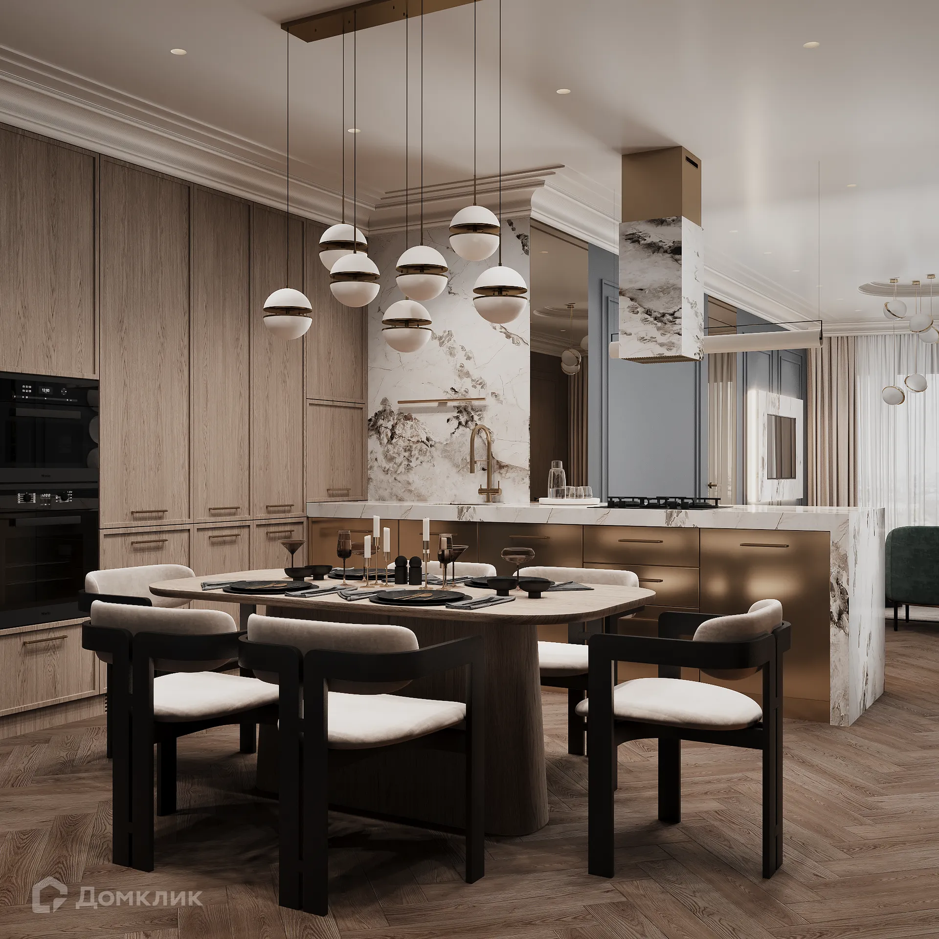 Планировка 3-комнатной квартиры 118.35 м² в ЖК Арт-кварталы, г. Рязань — фото 31